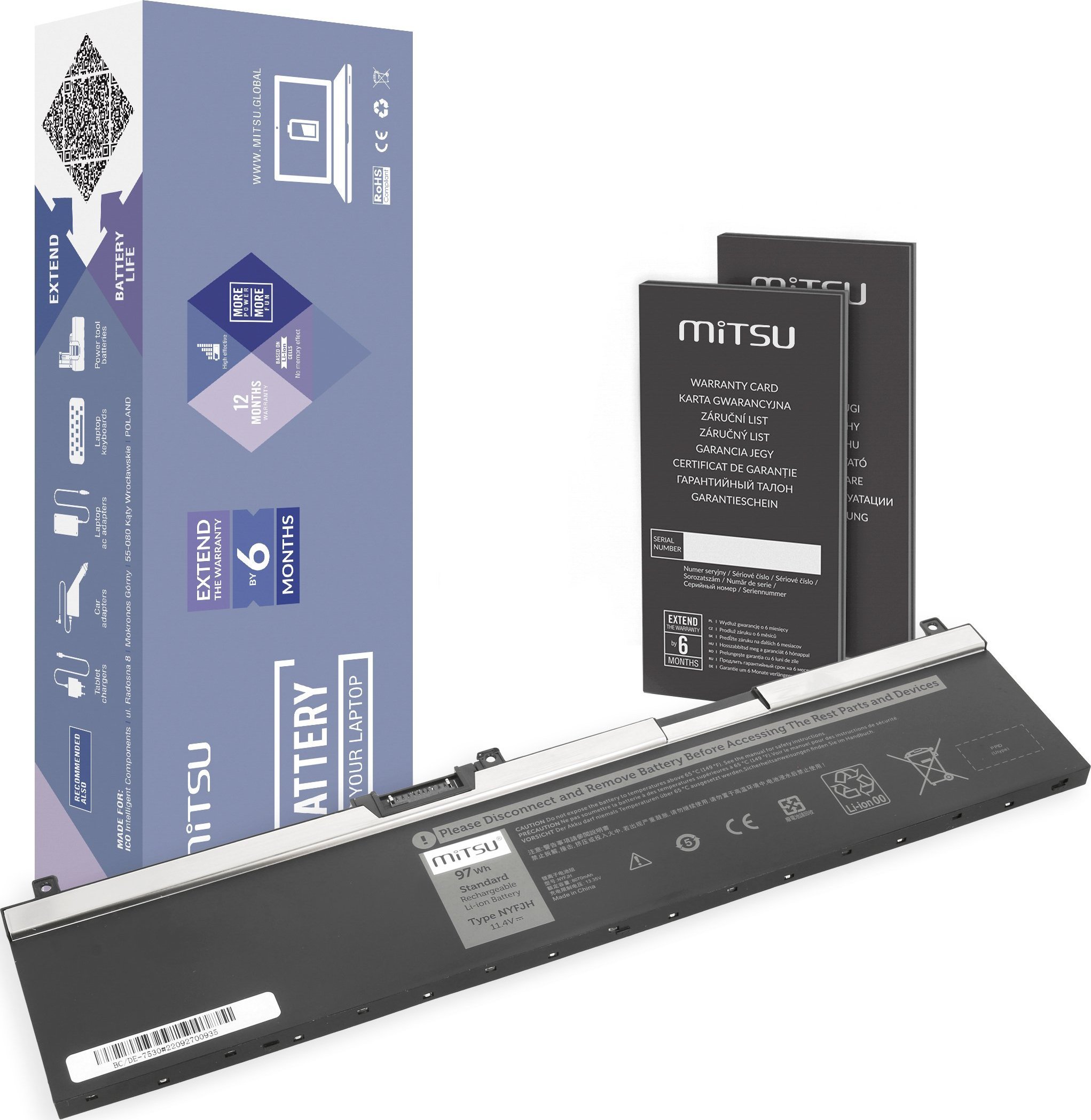 Mitsu Battery Dell Precision 7530 7540