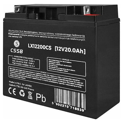 CSSB Akumulator żelowy 12V 20Ah (LX12200CS)