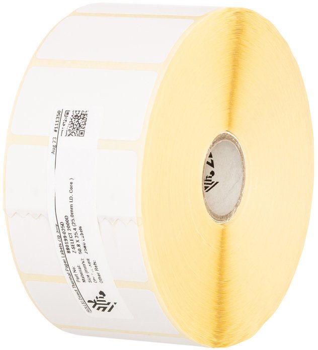 ZEBRA Thermoetiketten 102x25mm perma 12xRollen,Z-Select