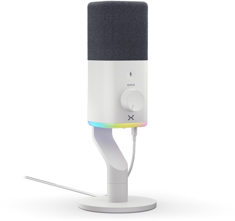 Krux Qube XLR/USB biały | KRXC028