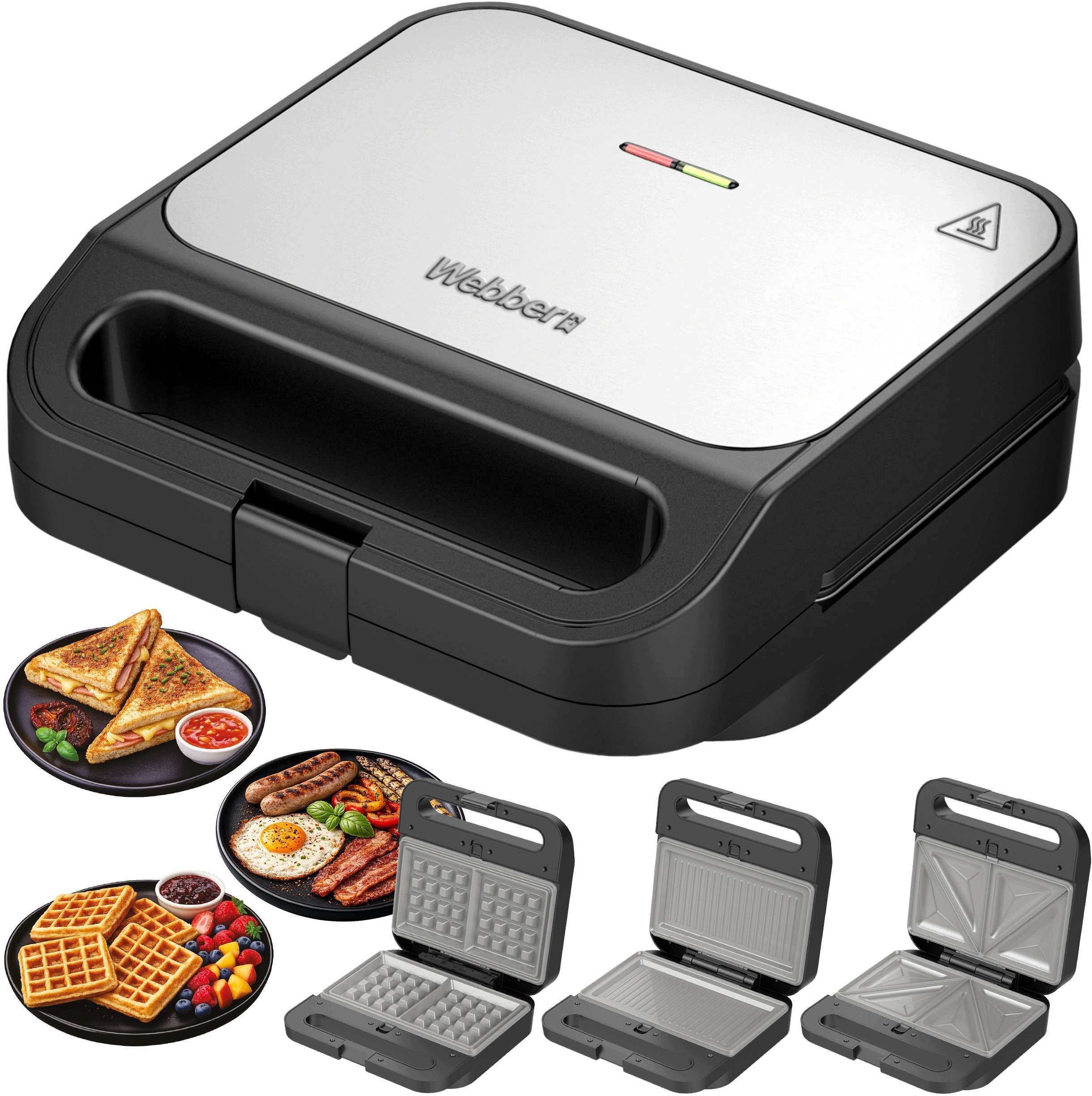 Opiekacz Webber Toster grill gofrownica 3W1