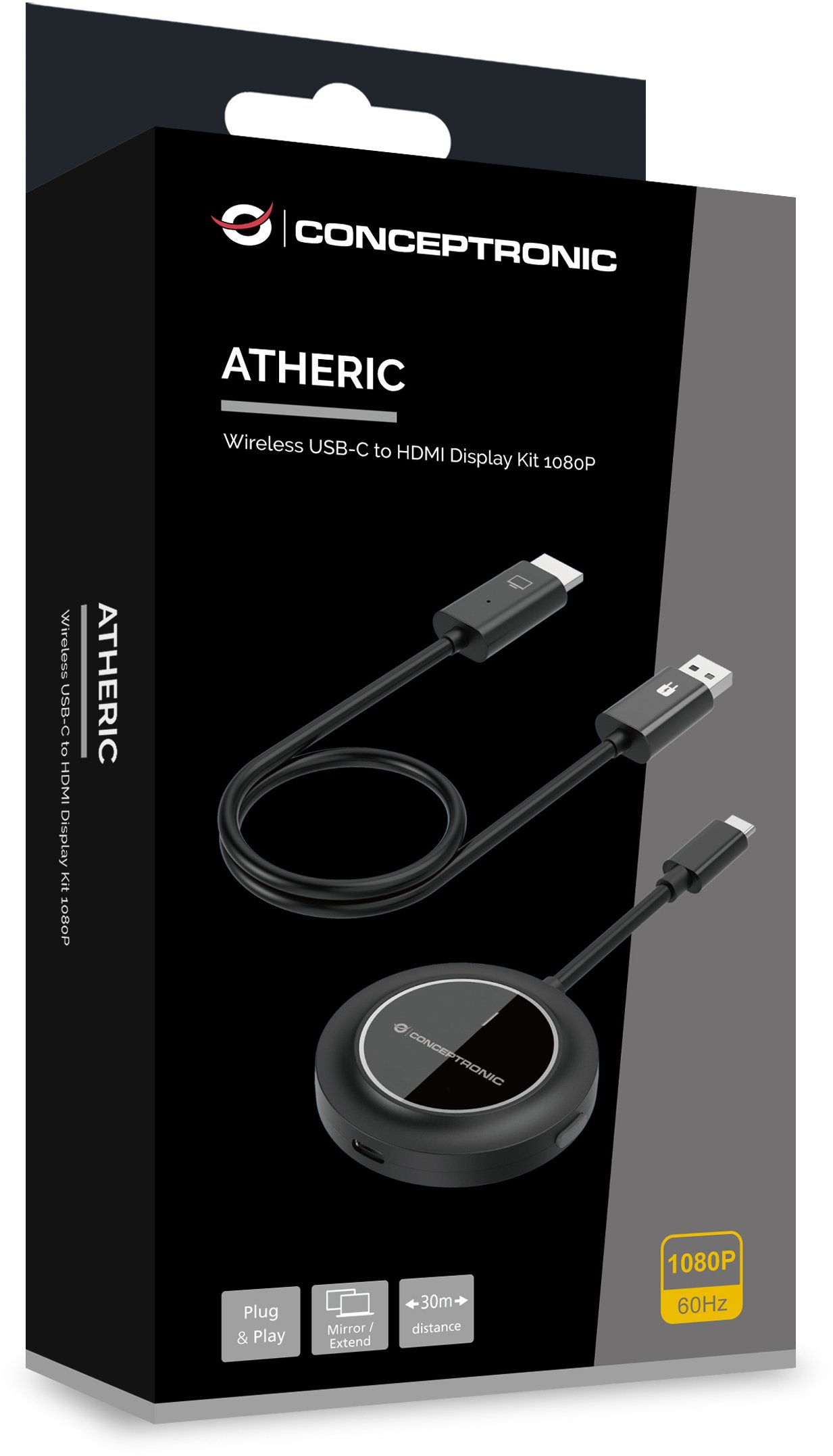 Adapter AV Conceptronic Adapter USB-C->HDMI Wireless