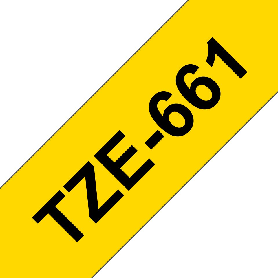 Brother Label 36MM black N yellow8M