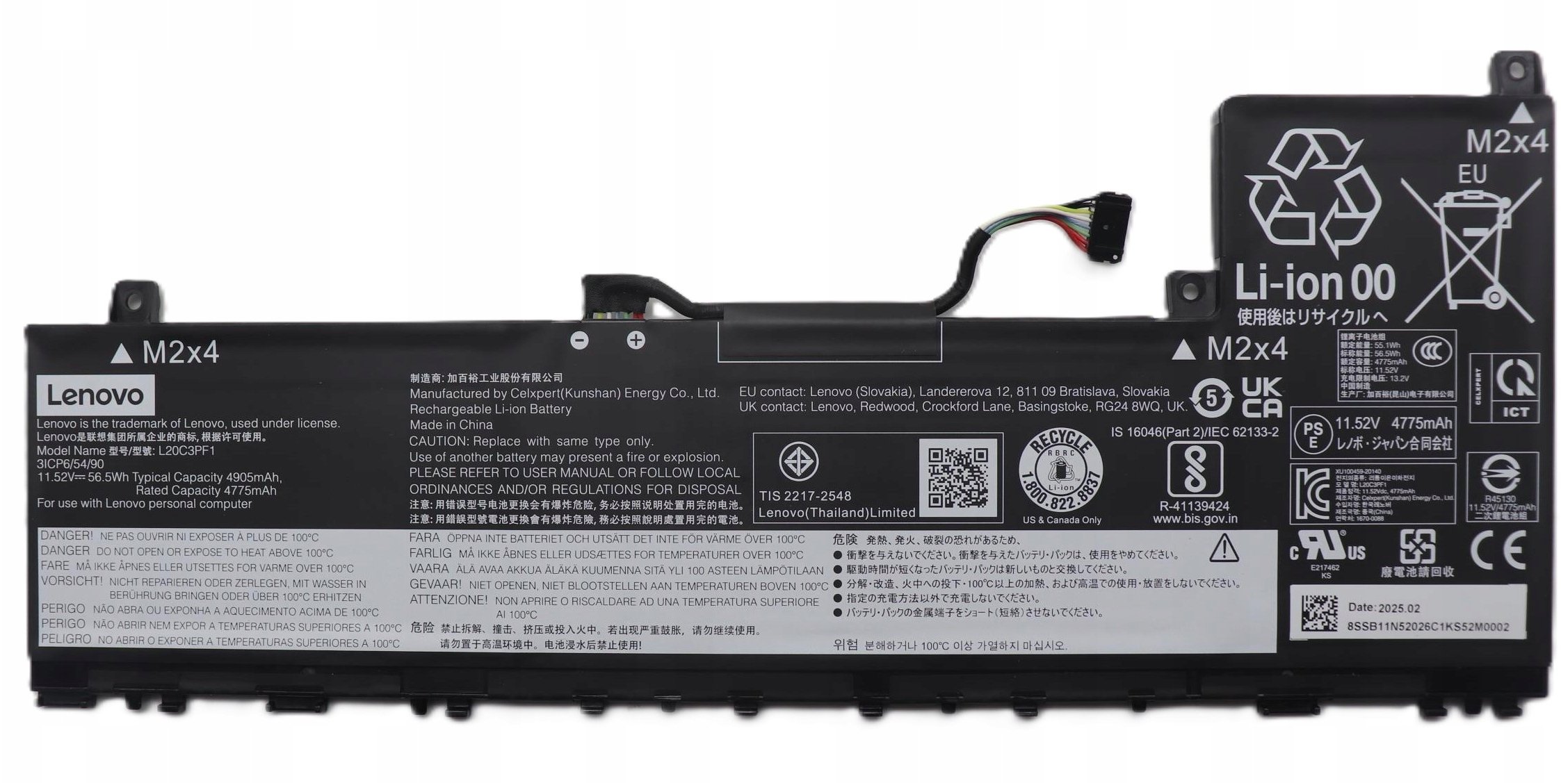 Lenovo Battery 4cell56.5Wh 11.52V