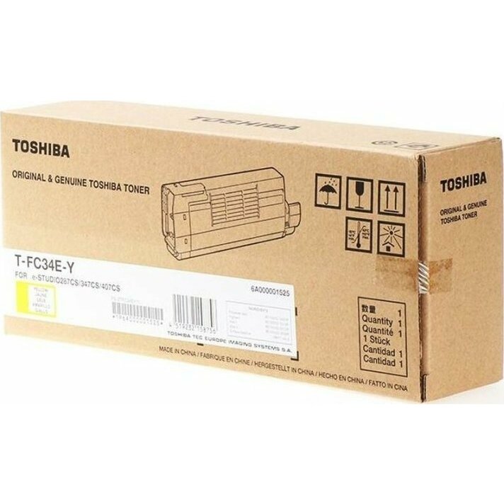 Toner Oryginalny Toshiba T-FC34EY Yellow White