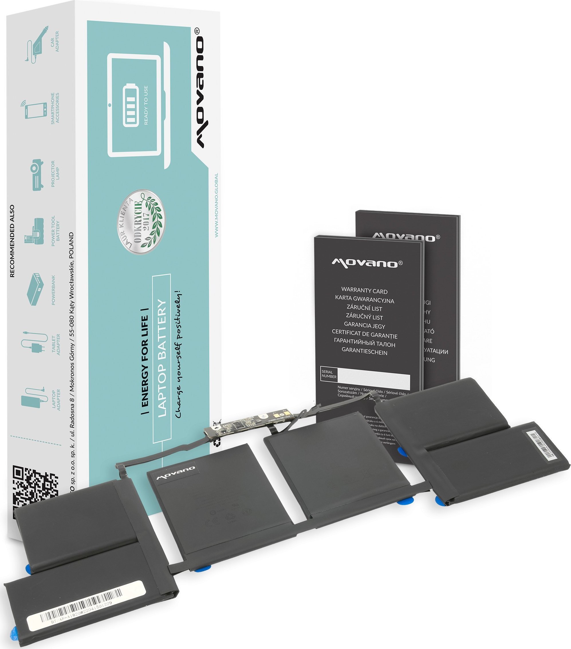 Movano Battery A1820 for Apple MacBook
