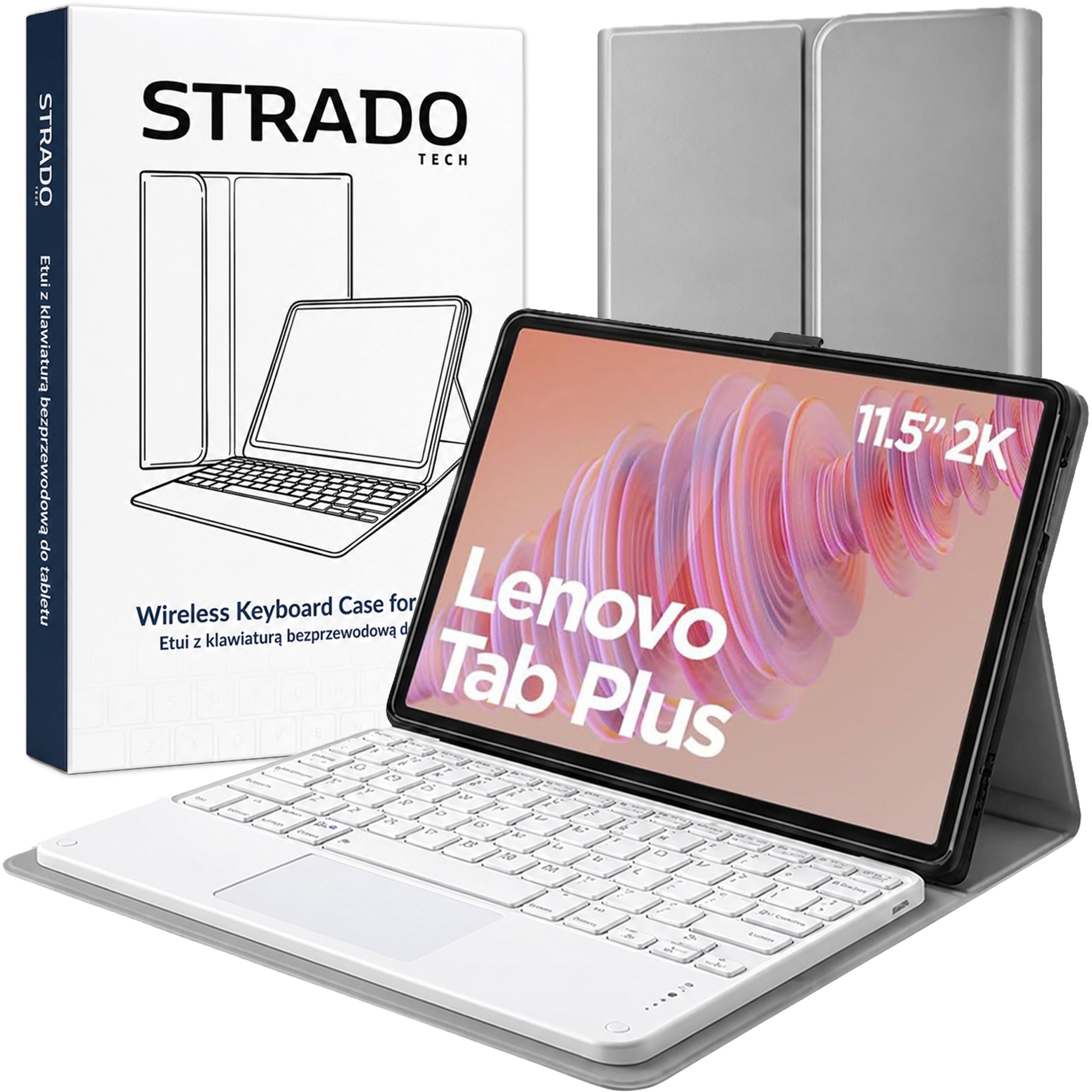 Strado-Tech  z klawiaturą do Lenovo Tab