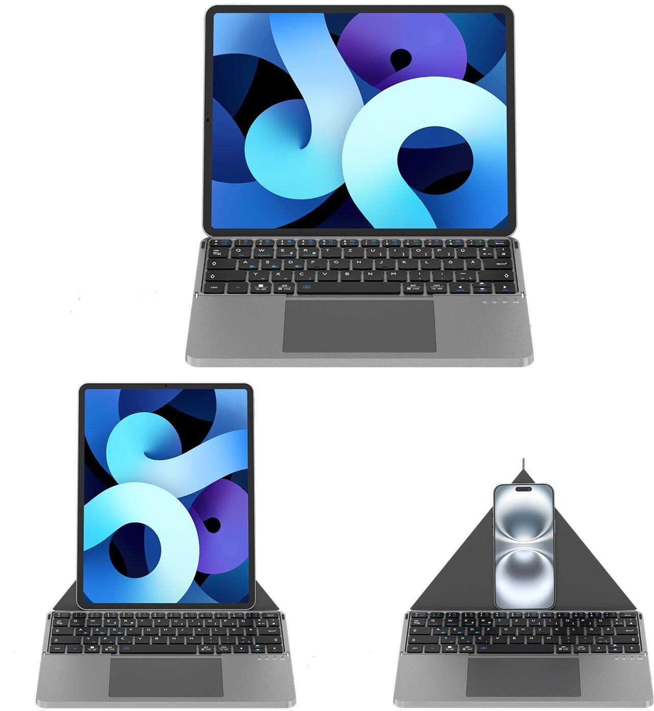 4smarts Universal Wireless Foldable Keyboard QWERTZ