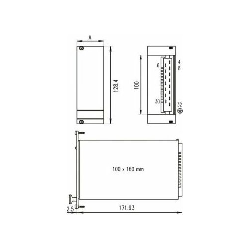 SCHROFF PSU Panel przedni do PSM