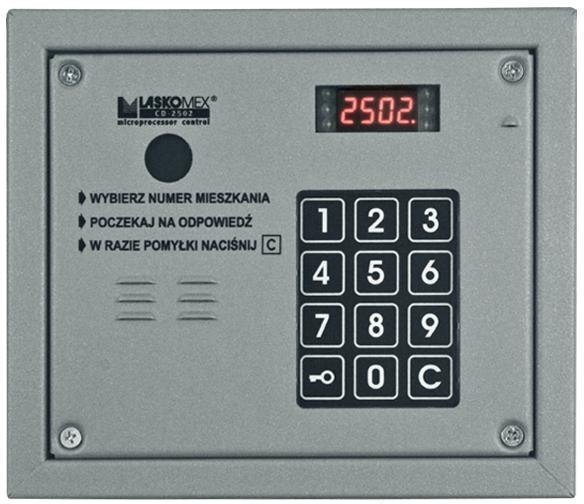 Laskomex Panel audio z czytnikiem kluczy