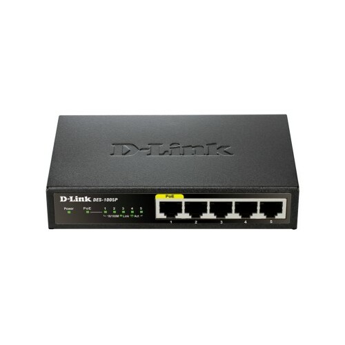 D-Link DES-1005P 5xFE PoE Metal Housing