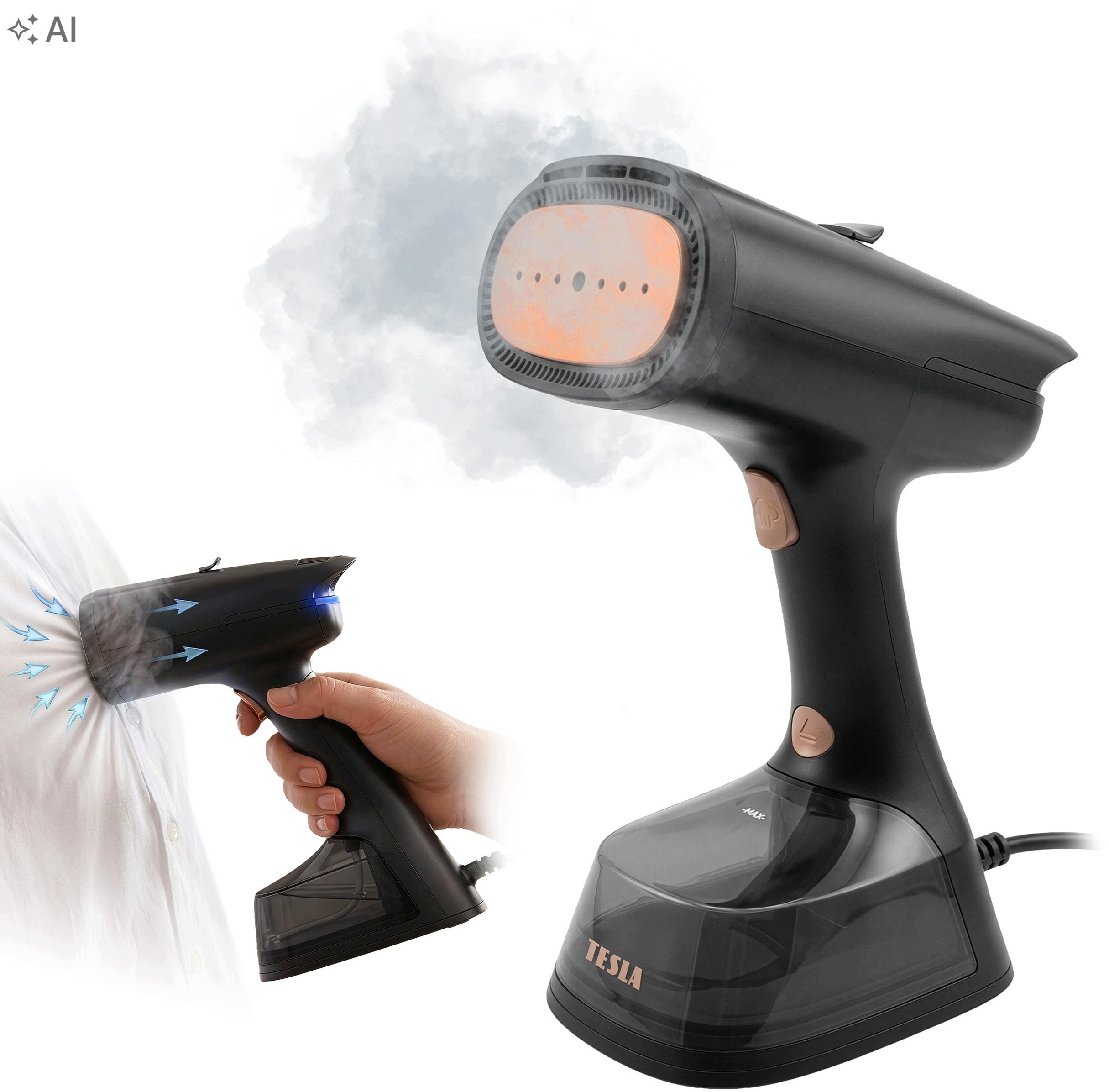 TESLA AeroGrip Steamer EA404 - garment