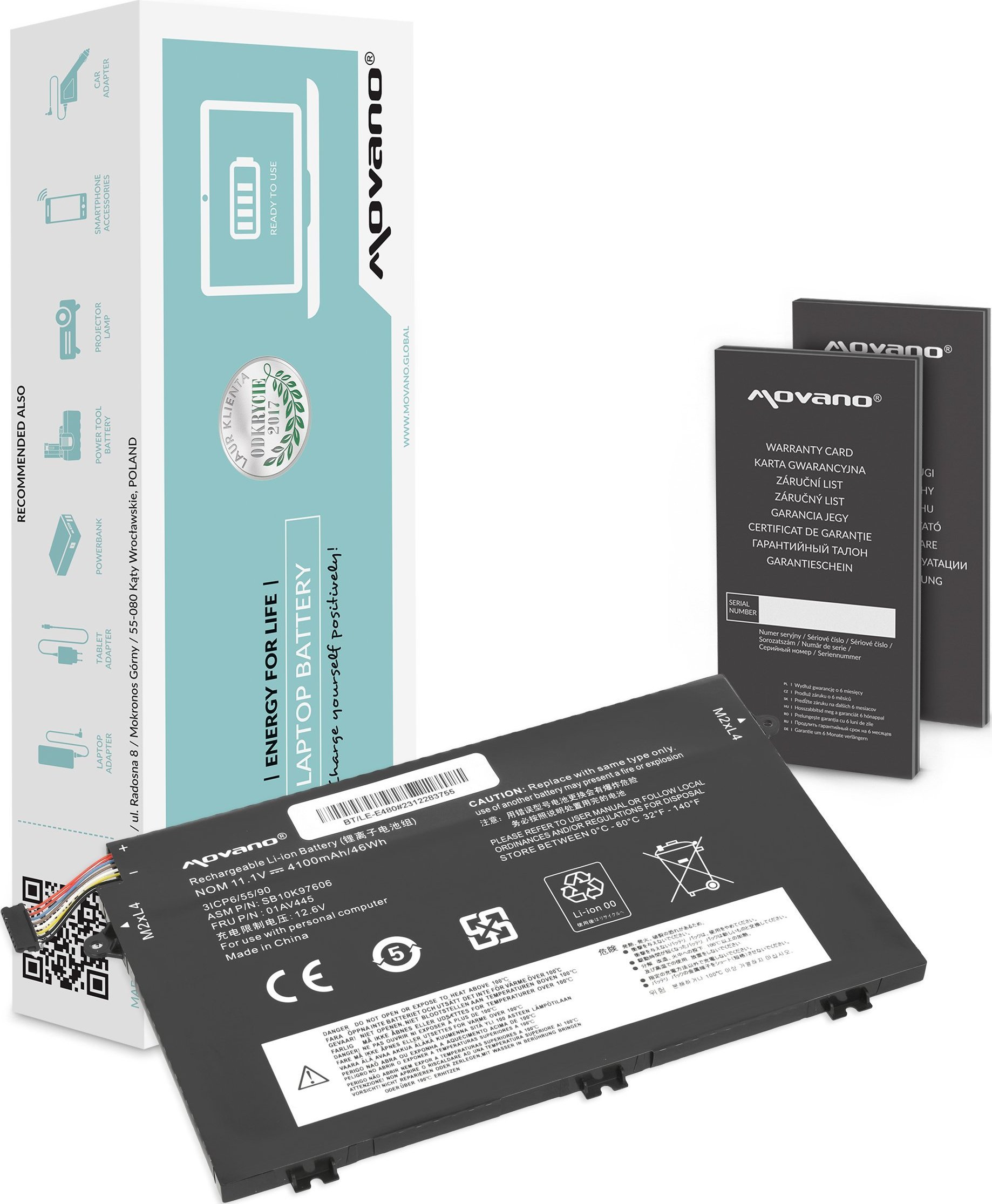 Movano  01AV445 do Lenovo ThinkPad E14