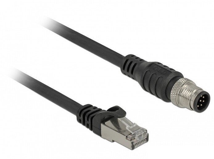Delock Kabel sieciowy Black 1 m