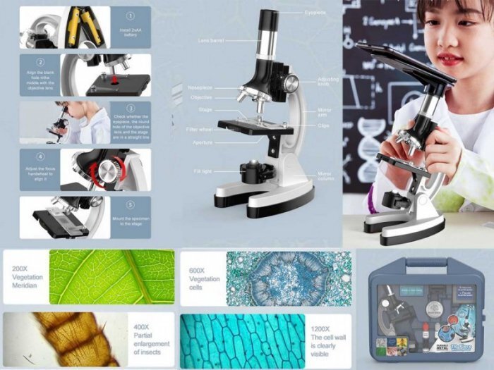 Madej Microscope in suitcae | 013433
