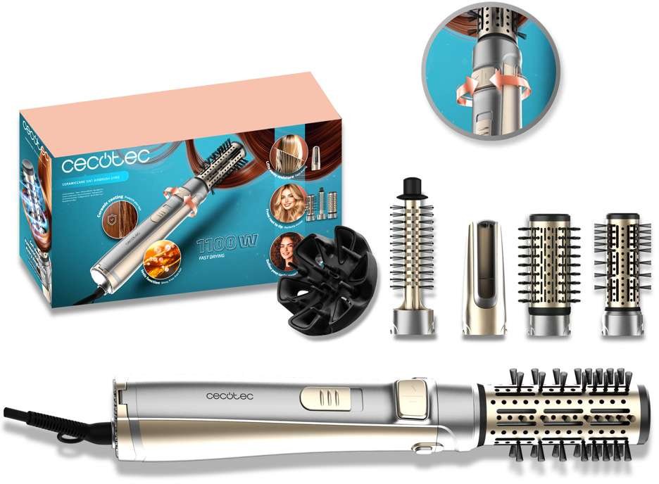 Suszarko-lokówka Cecotec CeramicCare 5in1 AirBush Gyro
