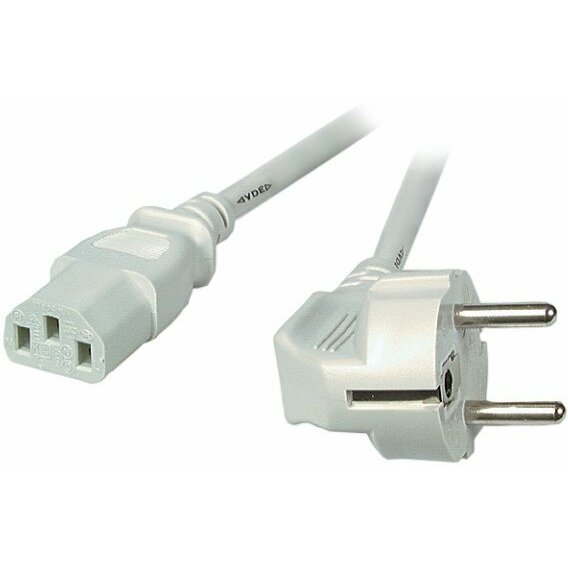 Kabel zasilający EFB Netzkabel Schutzkontakt 90°-C13