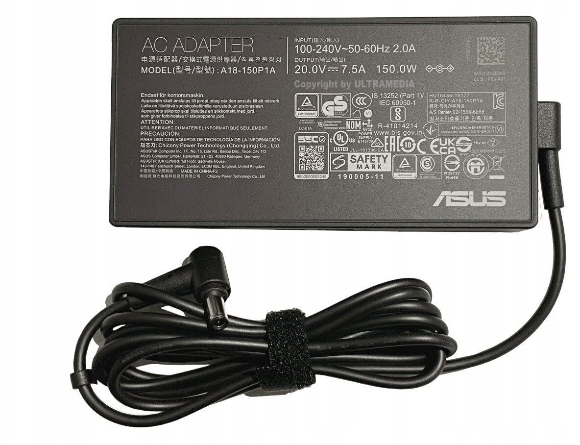 Do laptopa Asus Adapter 150W 20V