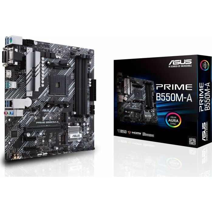 ASUS PRIME B550M-A Motherboard, AM4, AMD