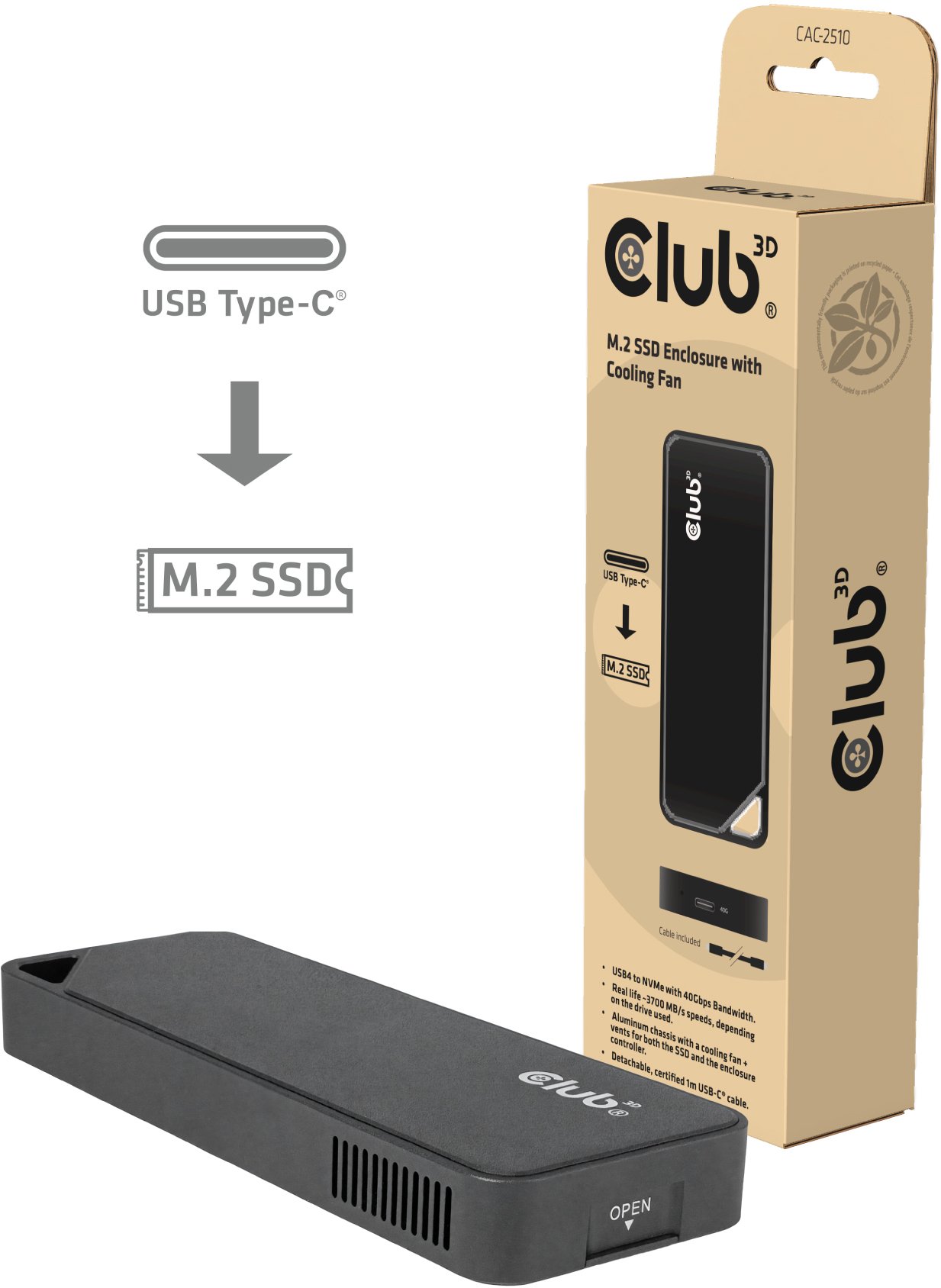 Kieszeń Club 3D CLUB3D obudowa do
