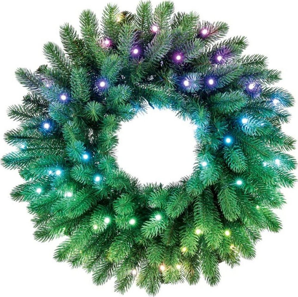 Twinkly pre-lit wreath 50 RGB LED