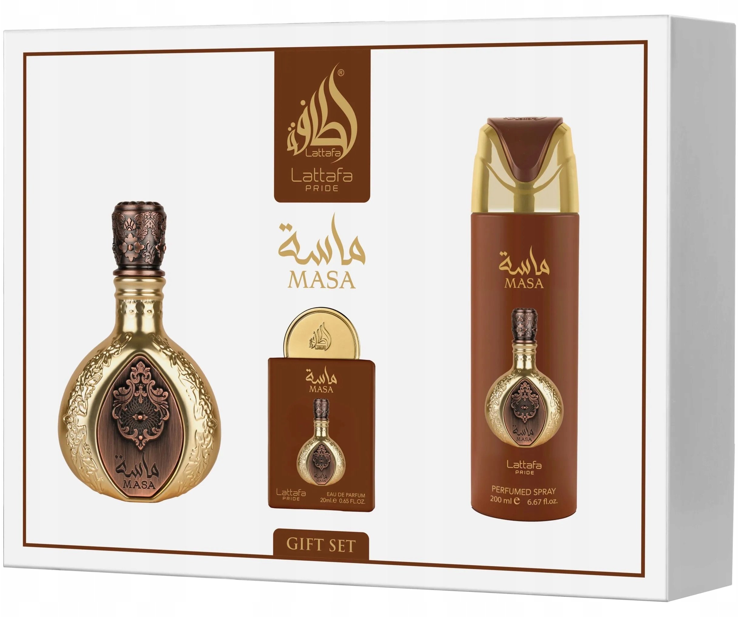 Lattafa Zestaw Pride Masa woda perfumowana