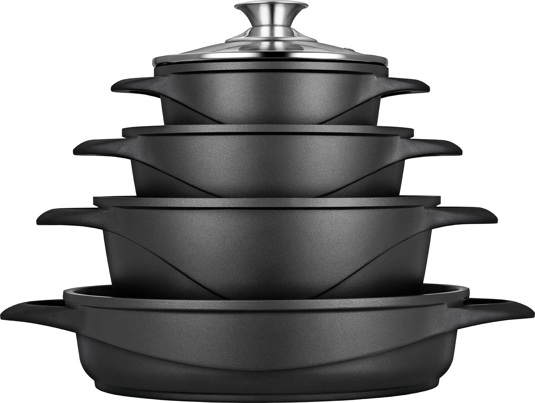 Smile MGK-17 soup pot Black Aluminium