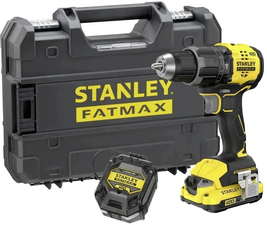 Stanley Akku-Schlagbohr., 18V, BL, 1x2,0Ah