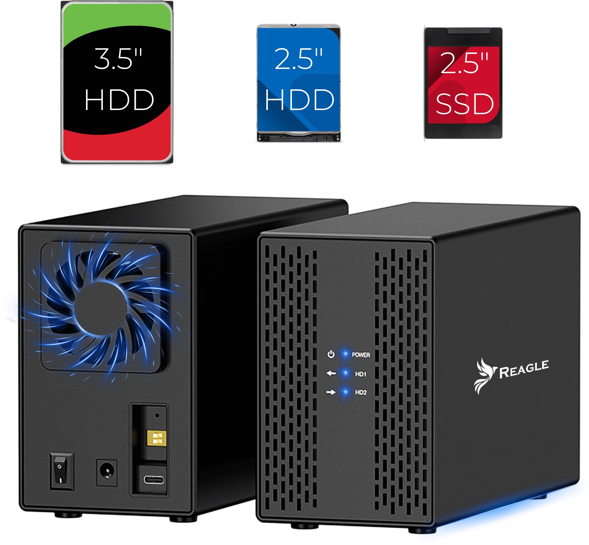 Kieszeń Reagle dysku HDD SSD 2x