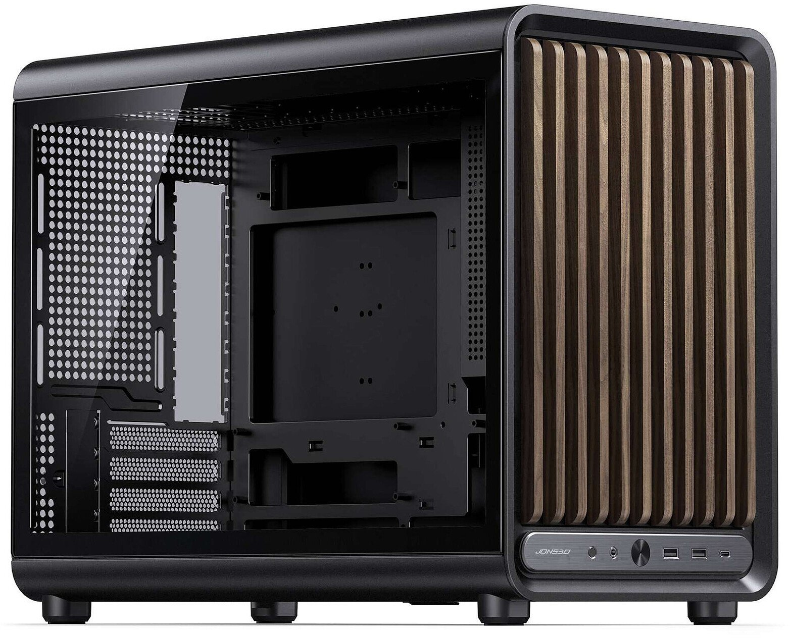 Jonsbo D33 Wood PC Case, Micro-ATX