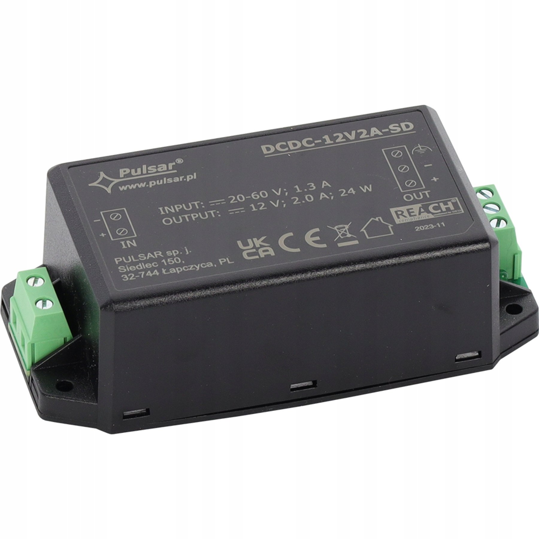 Przetwornica Pulsar PRZETWORNICA ZASILANIA DCDC-12V2A-SD PULSAR