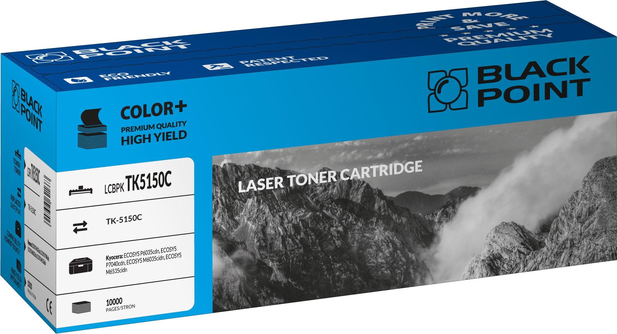 Toner Black Point LCBPKTK5150C Cyan Zamiennik