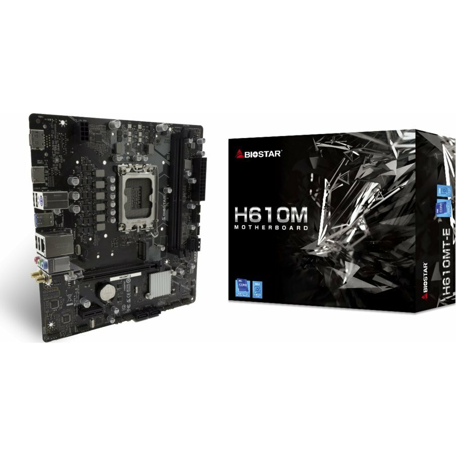 Biostar H610MT-E Motherboard, LGA1700, Intel H610