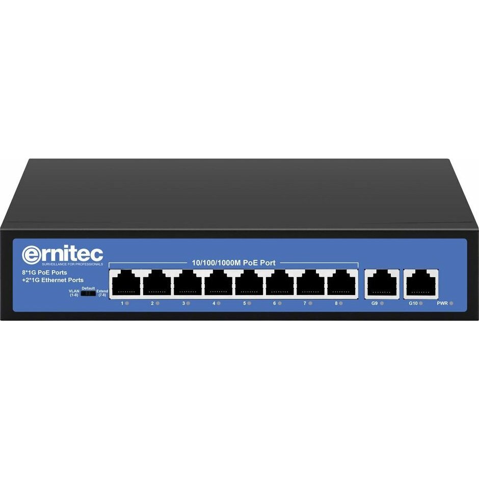 Ernitec ELECTRA-U08-1GB-110W | Unmanaged Intelligent 8