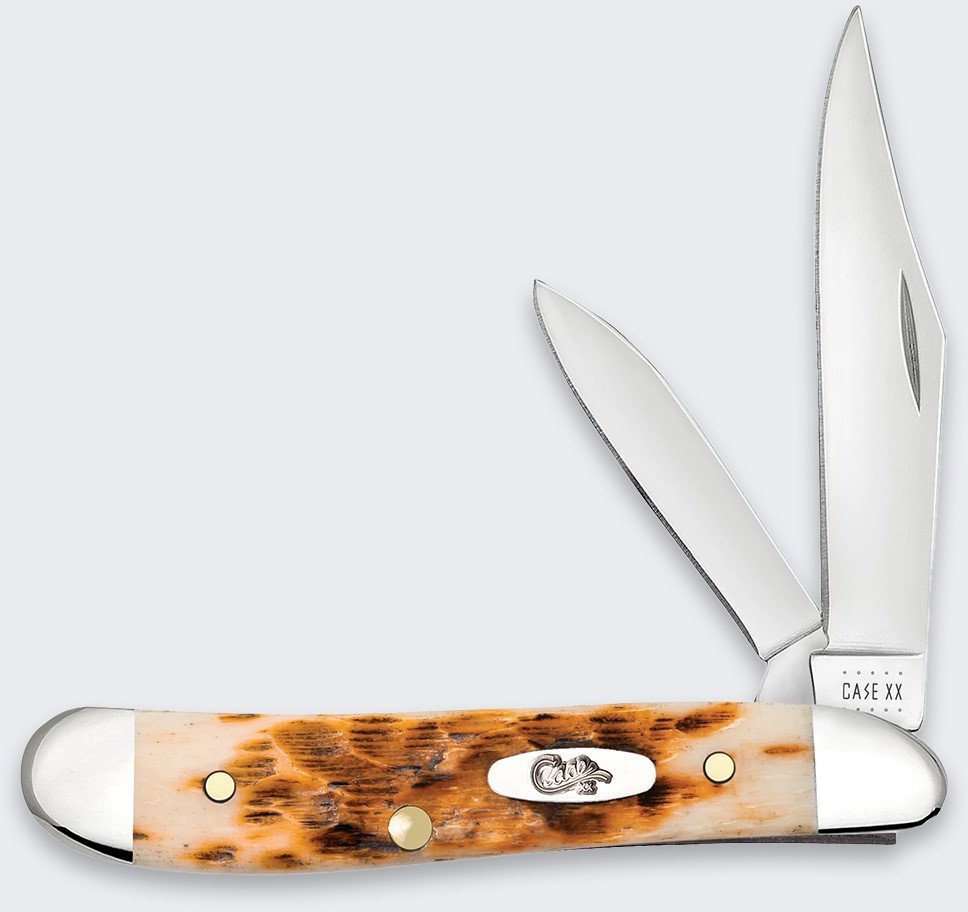 LionSteel Knives Case Peanut SS Amber
