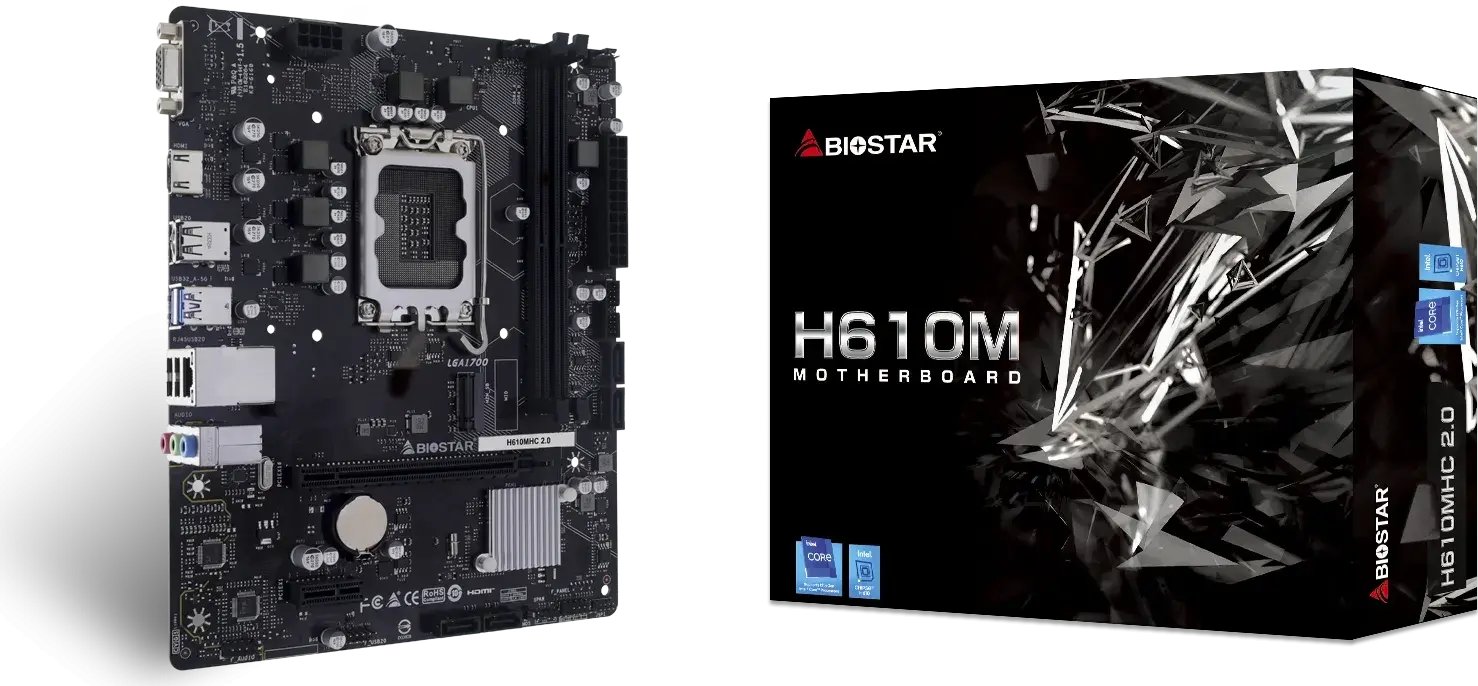 Biostar H610MHC 2.0 motherboard Intel