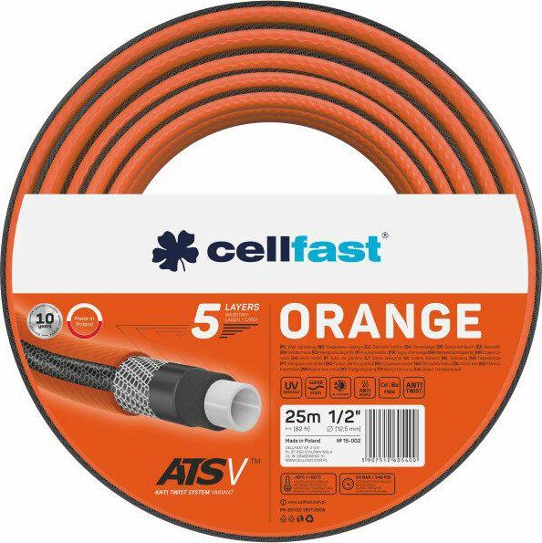 Cellfast Wąż ogrodowy ORANGE 3/4" 25m