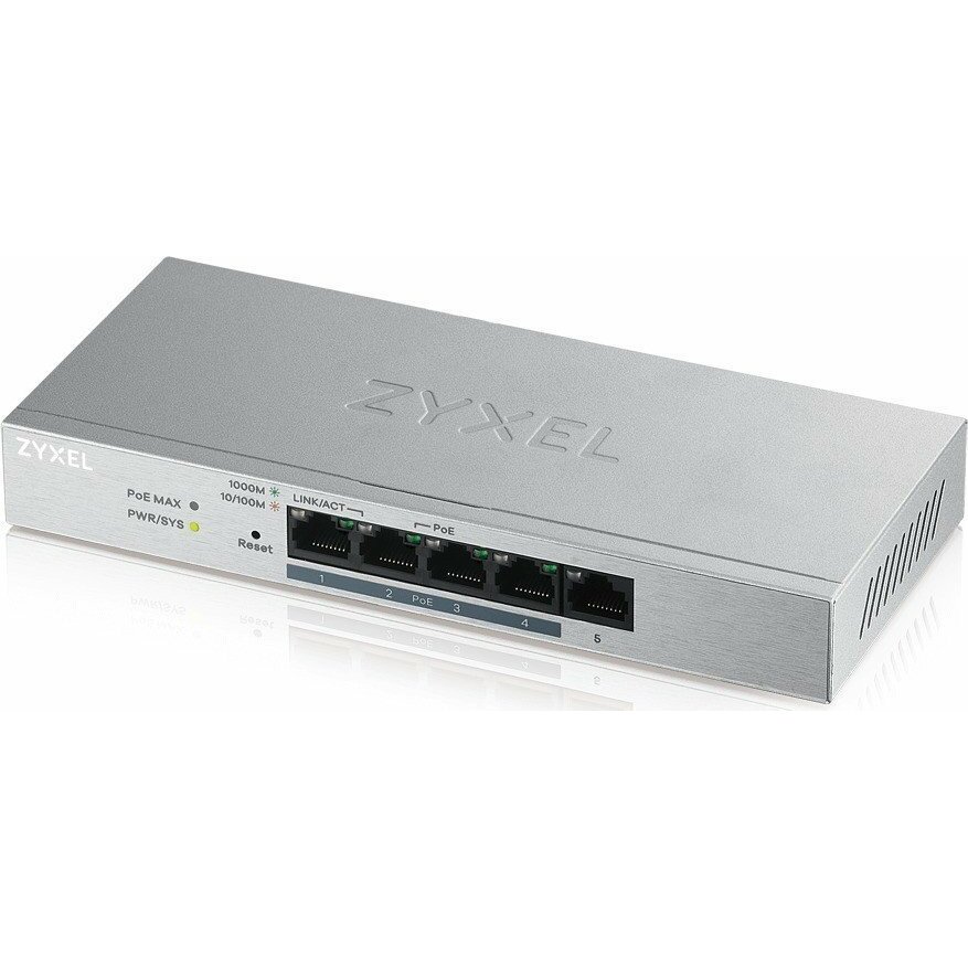 Zyxel GS1200-5HPV2-EU0101F Smart  5xGigabit 4xPOE 60W