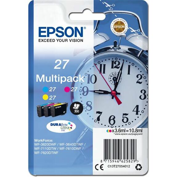 Tusz Epson oryginalny tusz 27, color
