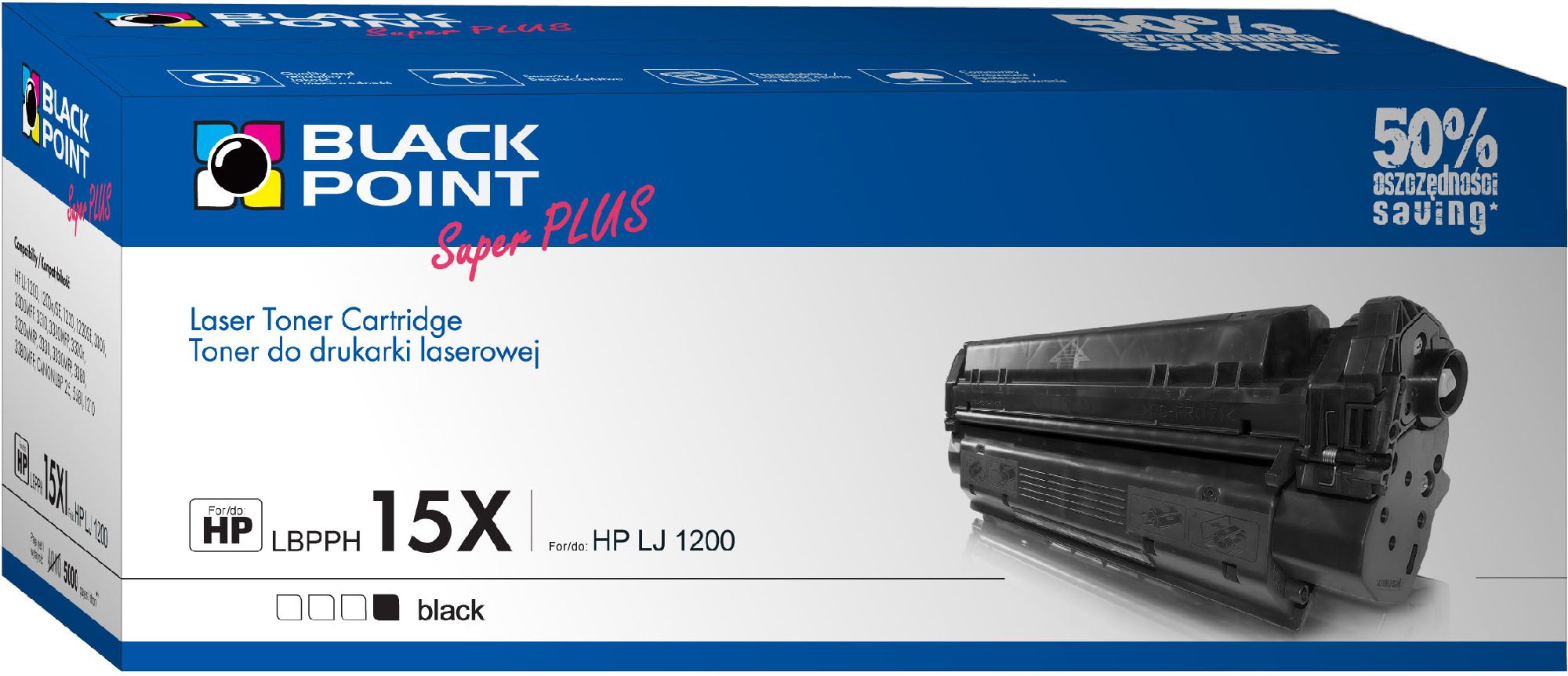 Toner Black Point LBPPH15X Black Zamiennik