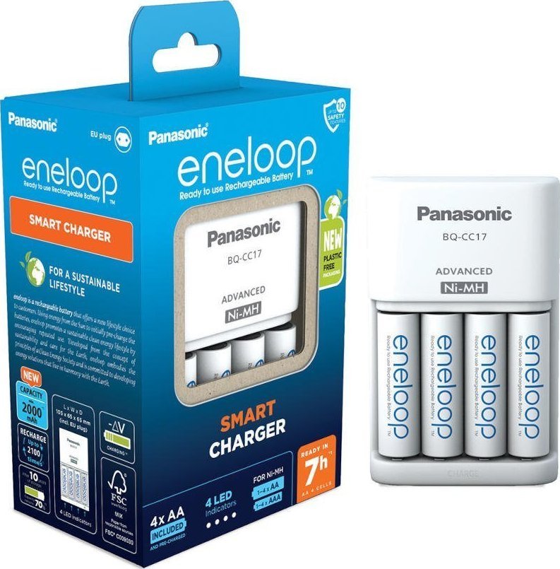 Panasonic Smart + 4x AA Eneloop