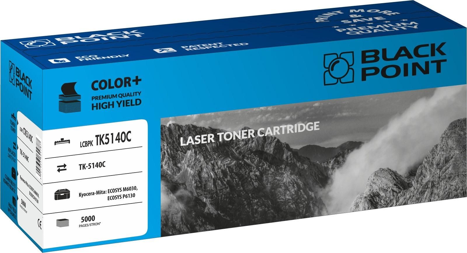 Toner Black Point LCBPKTK5140C Cyan zamiennik