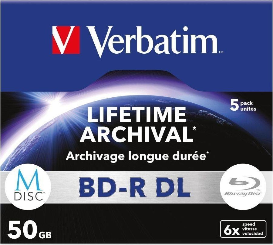 Verbatim 1x5 Verbatim M-Disc BD-R Blu-Ray