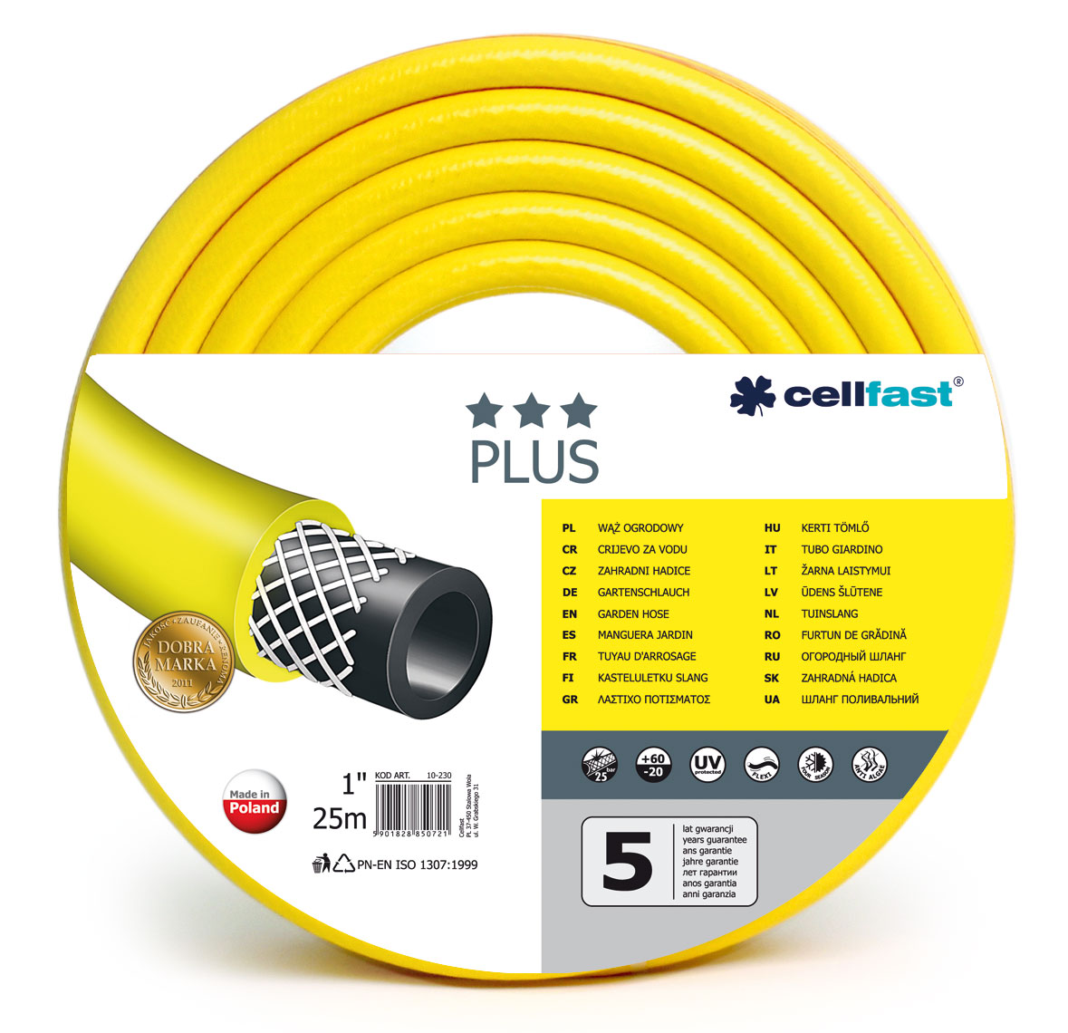 Cellfast Wąż ogrodowy Plus 1" 25m