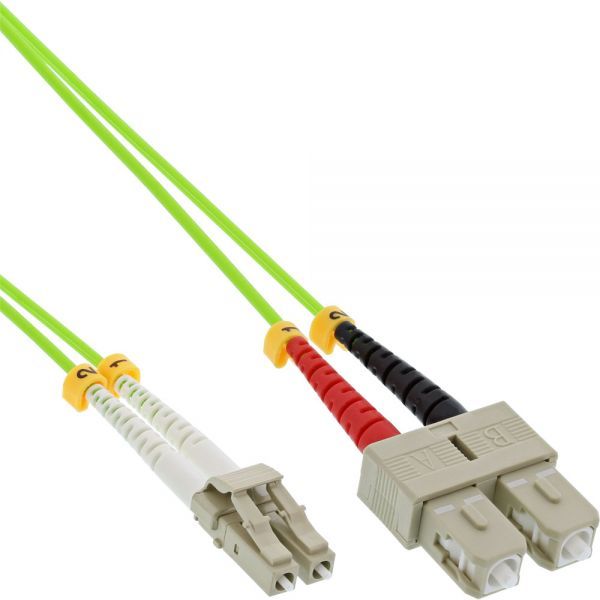 InLine Patchcord światłowodowy Duplex LC/SC, 50/125µm
