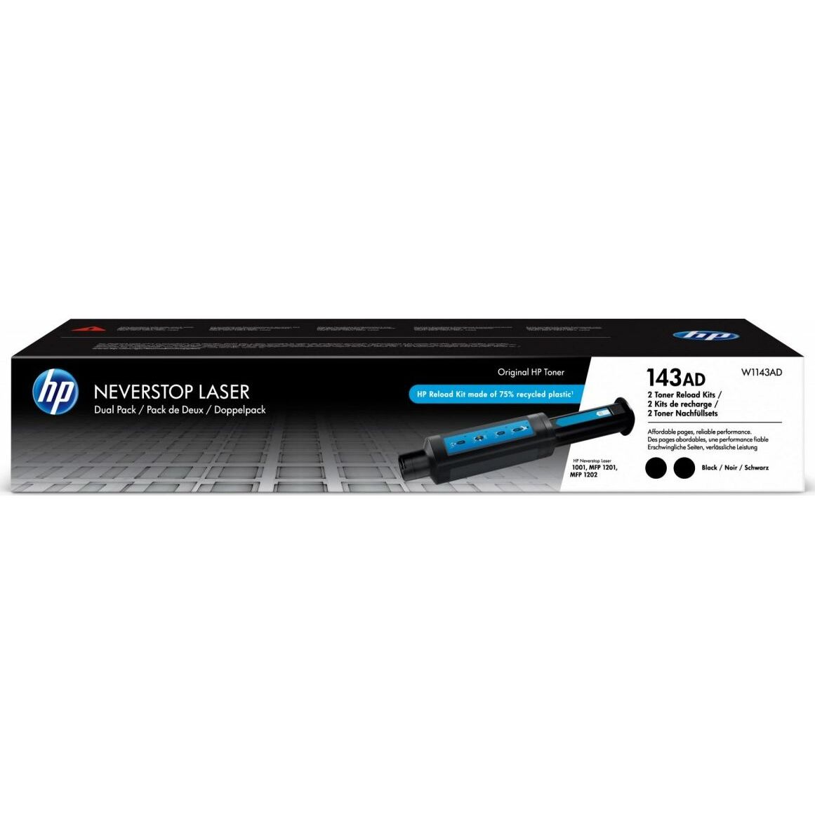 Toner HP 143AD Black Oryginał  (W1143AD)