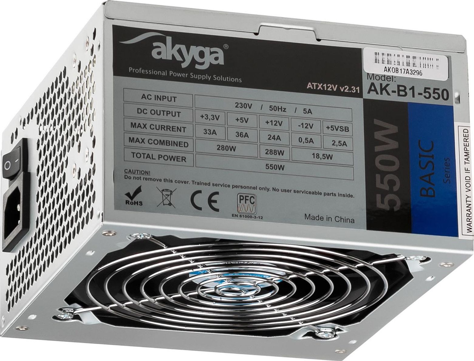 Akyga AK-B1-550 power supply unit 550