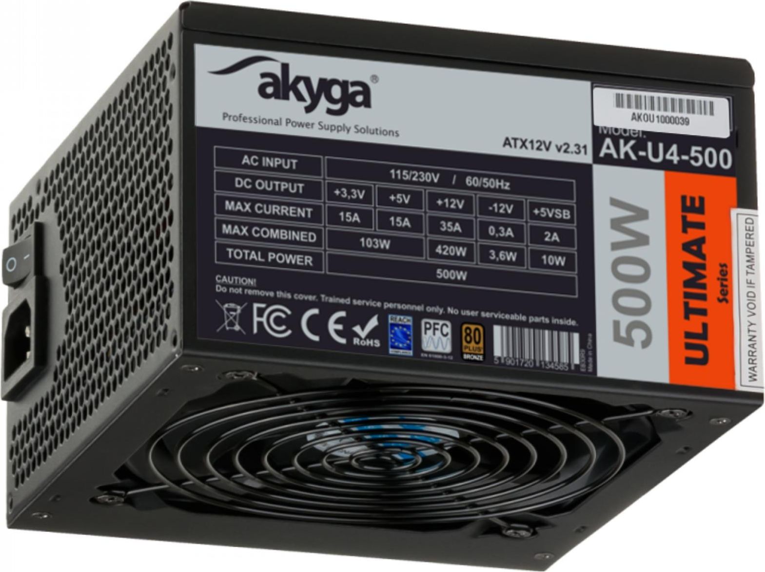 Akyga Ultimate 500W (AK-U4-500) | AK-U4-500