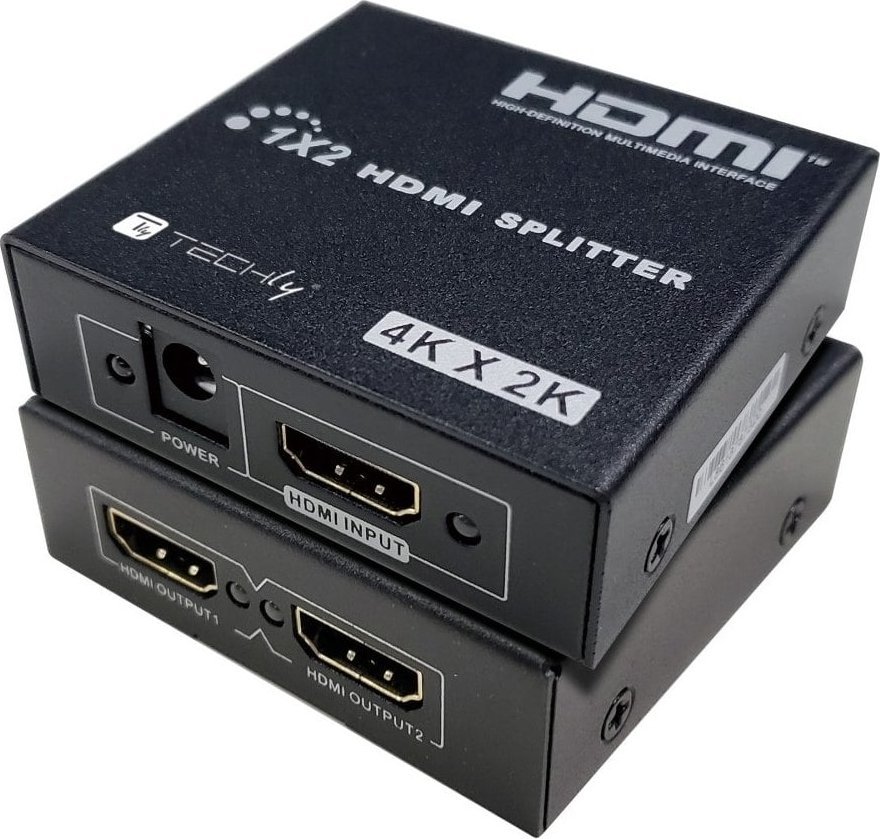 Techly 365818 HDMI Splitter, 1x2, 4K