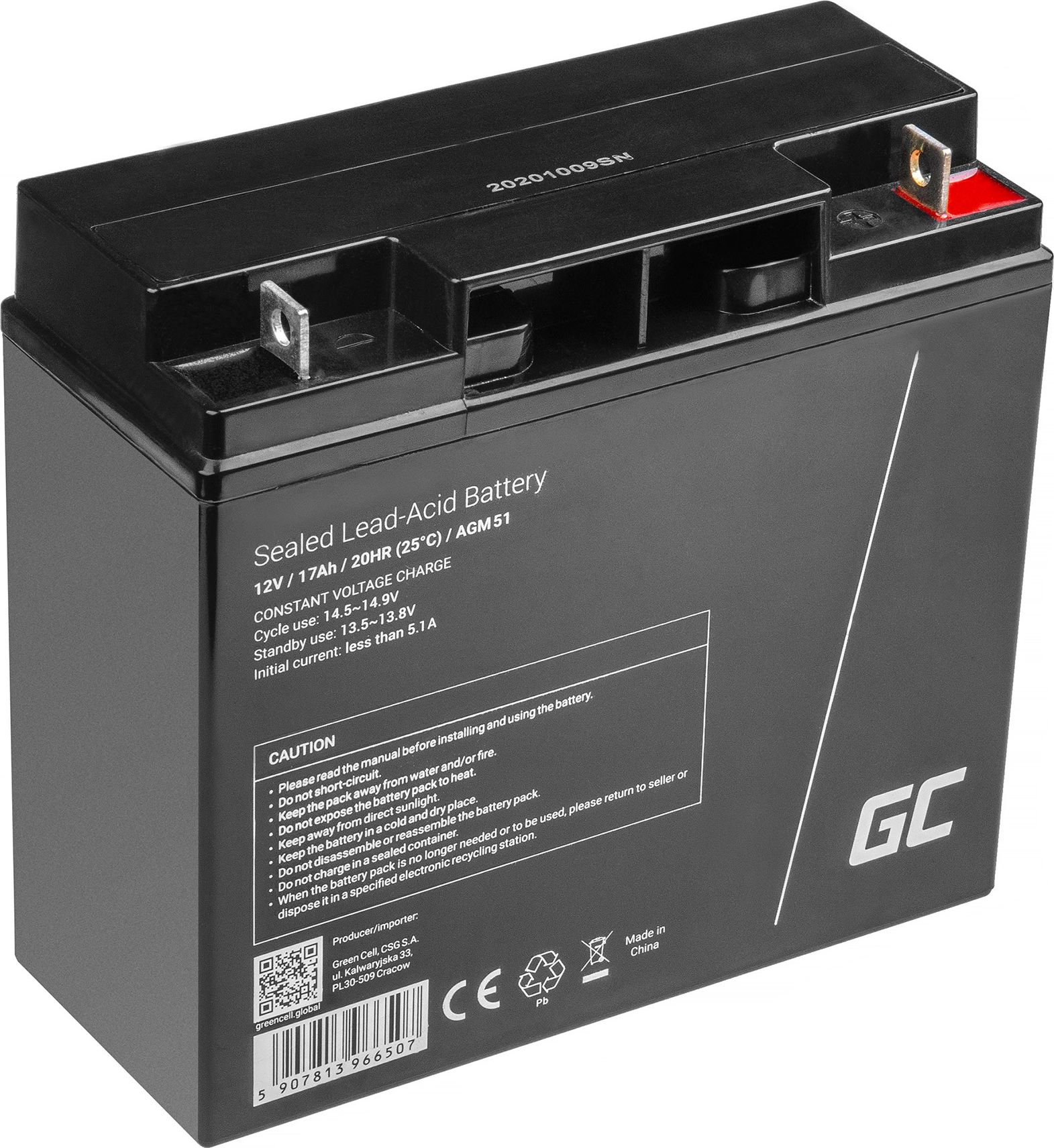Green Cell AGM51 vehicle battery Sealed